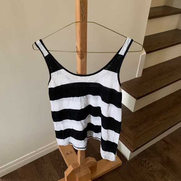 Madewell Size XS black / white tank top - Picture 6 of 6
